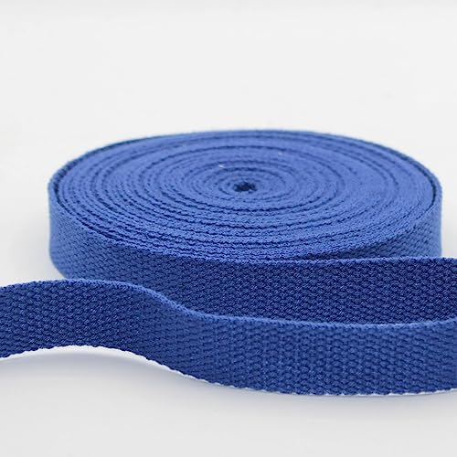 Leduc 3 metros correa algodón equipaje asa bandolera arnés mochila marroquinería azul real (76) 2cm