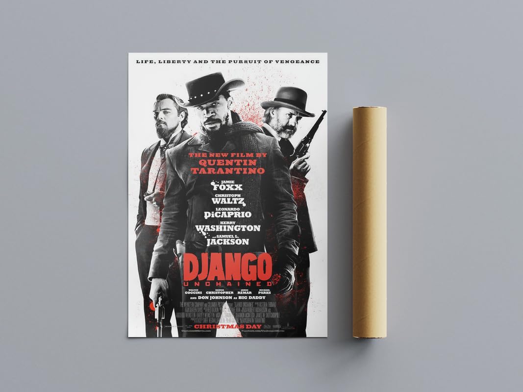Pixie Posters Multi Colour All Time Great Movie Posters Django Wall Art (A4 Size 21Cmx29.7cm)
