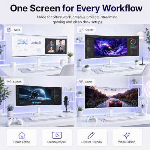 Image of Deco Gear 49 inch Super Ultrawide Curved Monitor, 5120x1440, 5K2K, 120Hz, 32:9