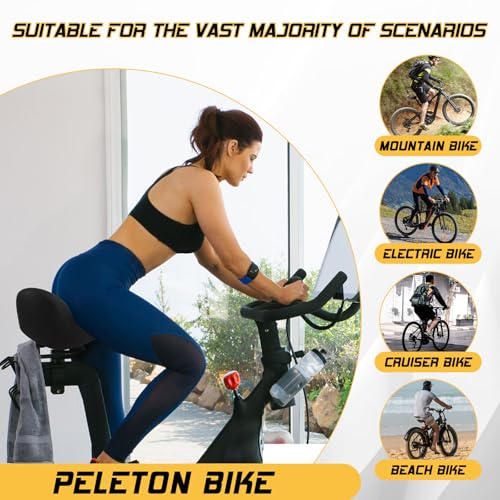 Image of BUCKLOS New Noseless Bike Seat for Comfort Men&Women Extra Wide Bicycle Seat Cushion Oversized Comfortabele Foam Padded Bike Saddle for Peloton Exercise Bike Ebike Cruiser Bikes
