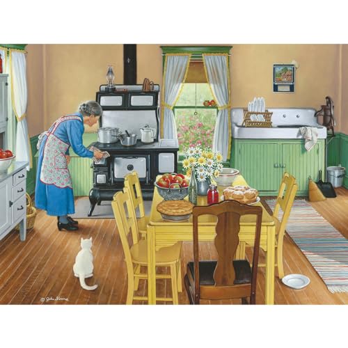 Rompecabezas de 300 piezas para adultos Bits and Pieces 'Cocina de la Abuela' | Rompecabezas de 18" x 24" con piezas grandes, cartón reciclado y colores brillantes, sin ajustes falsos miniatura 2