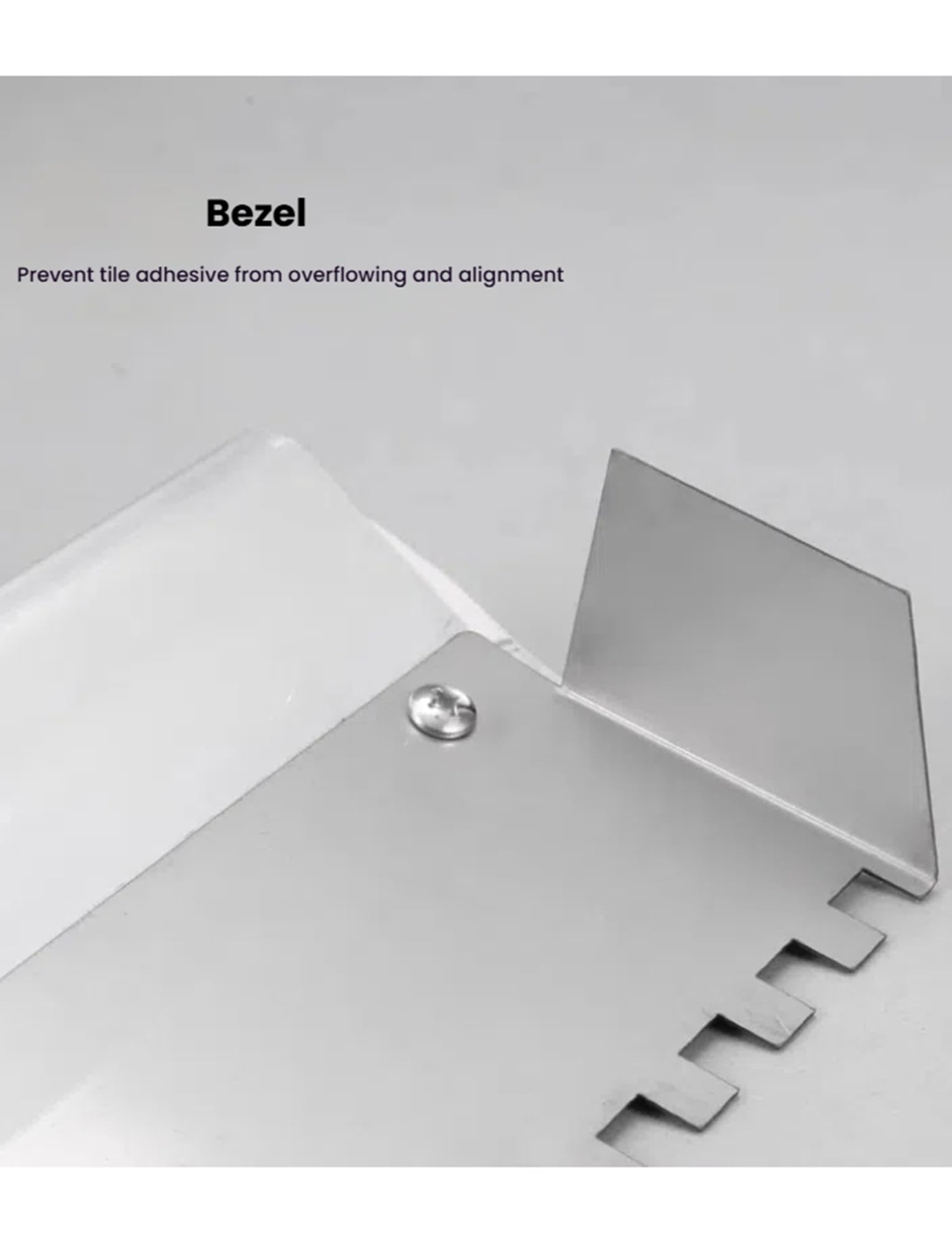 Profesjonalna kielnia ząbkowana do kleju do płytek – aluminiowy i nierdzewny grzebień do zaprawy z przegrodami dla wydajnego samodzielnego i profesjonalnego montażu płytek
