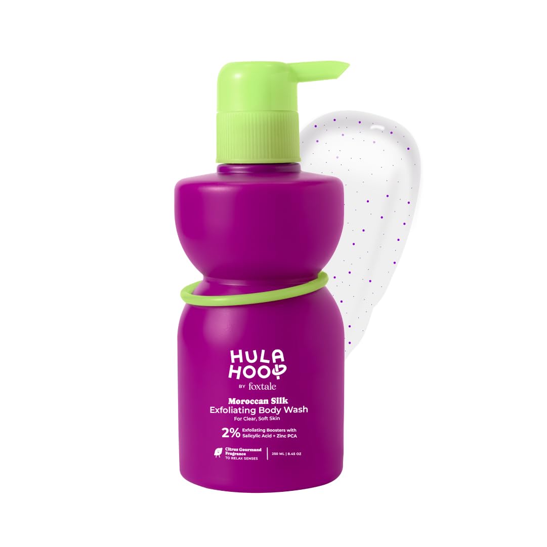 Hula Hoop Exfoliating Body Wash by Foxtale | 2% Salicylic Acid + Zinc ...