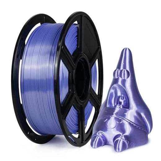 FLASHFORGE Silk PLA Filament 1.75mm Violet, 3D Printer Filament 1kg (2.2lbs) Spool, Smooth and Silky Texture 3D Printing Filament, Dimensional Accuracy +/- 0.02mm