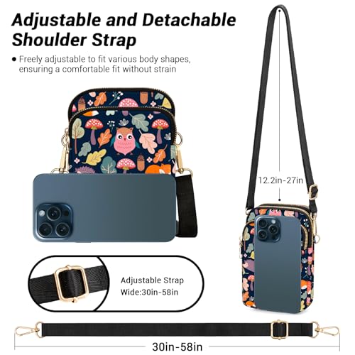 Image of YINHEXI Small Crossbody Bags for Women, Mini Cell Phone Wallet Purse, Shoulder Bag for Women and Men