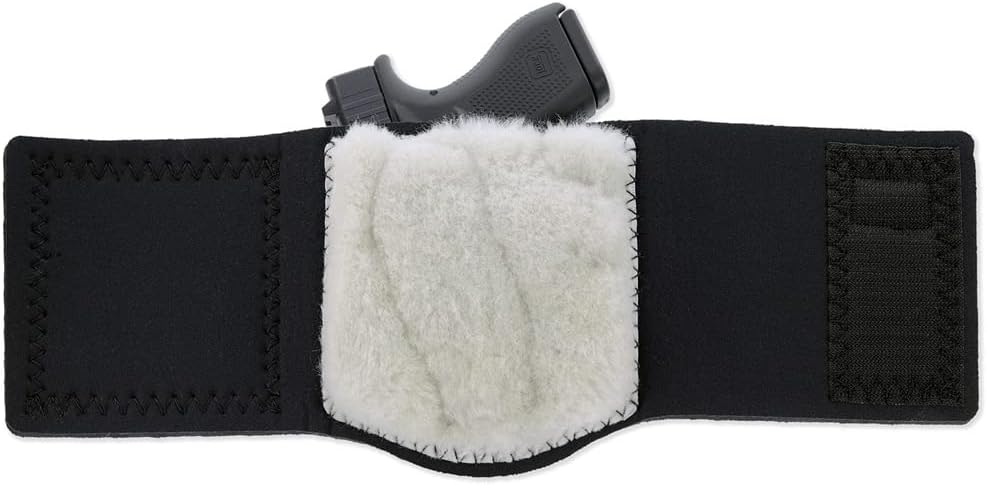 Ankle Guard Black Neoprene Right Hand Holster