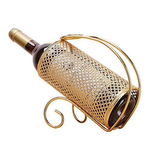 Soporte de vino para botella libre de pie color plata miniatura 5