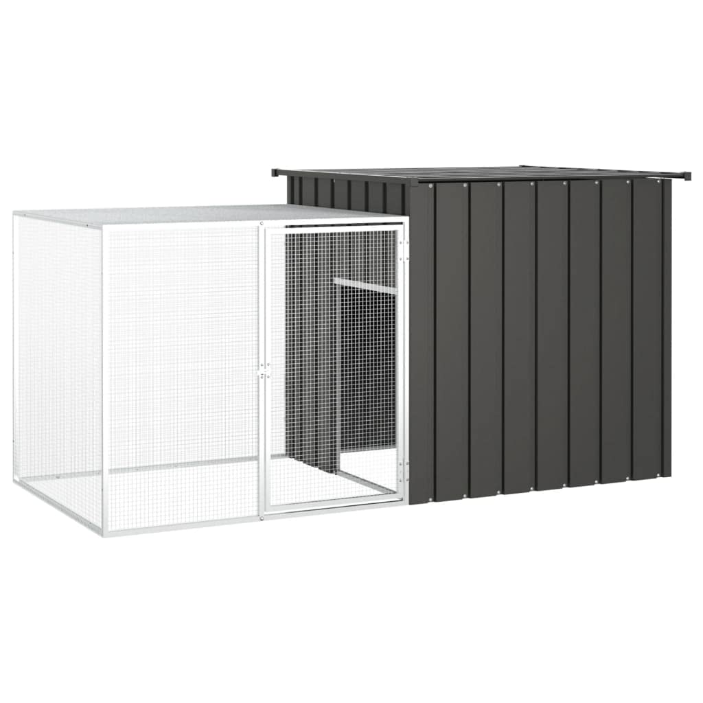 Klatka dla kurczaka Stal ocynkowana Antracyt 200x91x100 cm, CIADAZ Klatki dla Królików, Klatka Świnki, Klatka dla chomika, Klatka dla kotów, Klatka Szynszyla, Skrzynia dla Królików - SPU:171544
