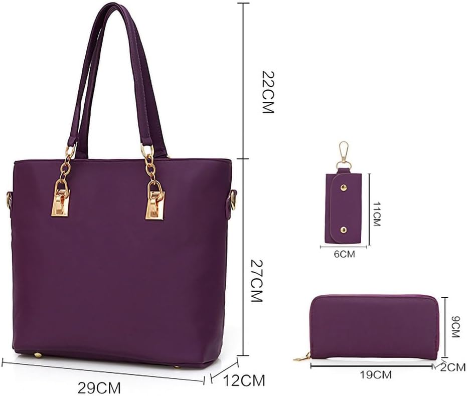African American Expressions Handbag Set - 3-Piece Set: Handbag, Wallet, and Key Holder - Women's Fashion Accessories
