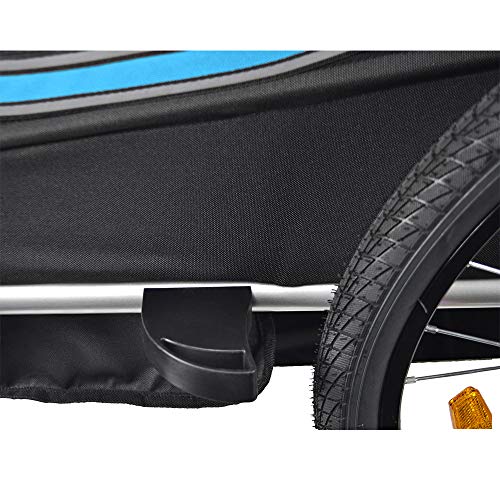Veelar Bike Trailer & Stroller 2 in 1 Double Seat for Toddlers, Kids