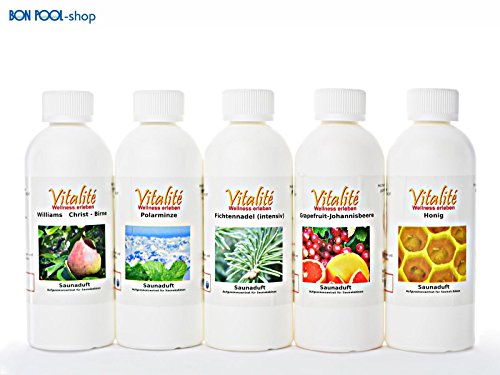 Preisvergleich Produktbild Saunaaufguss Vitalite' 5er Set nach Wahl 250ml BON POOL