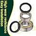 Panglong Golf Cart Rear Axle Bearing Bushing & Oil Seal Kit Fits Club Car DS & Precedent 1986-2014 Electric Model, OEM 1011291, 1014207, 1013794