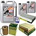 Produktbild QR-PARTS 69338772 Filter Set Inspektionspaket 7 Liter Motoröl Top Tec 4200 5W-30 MANN-FILTER Innenraumfilter Luftfilter Ölfilter