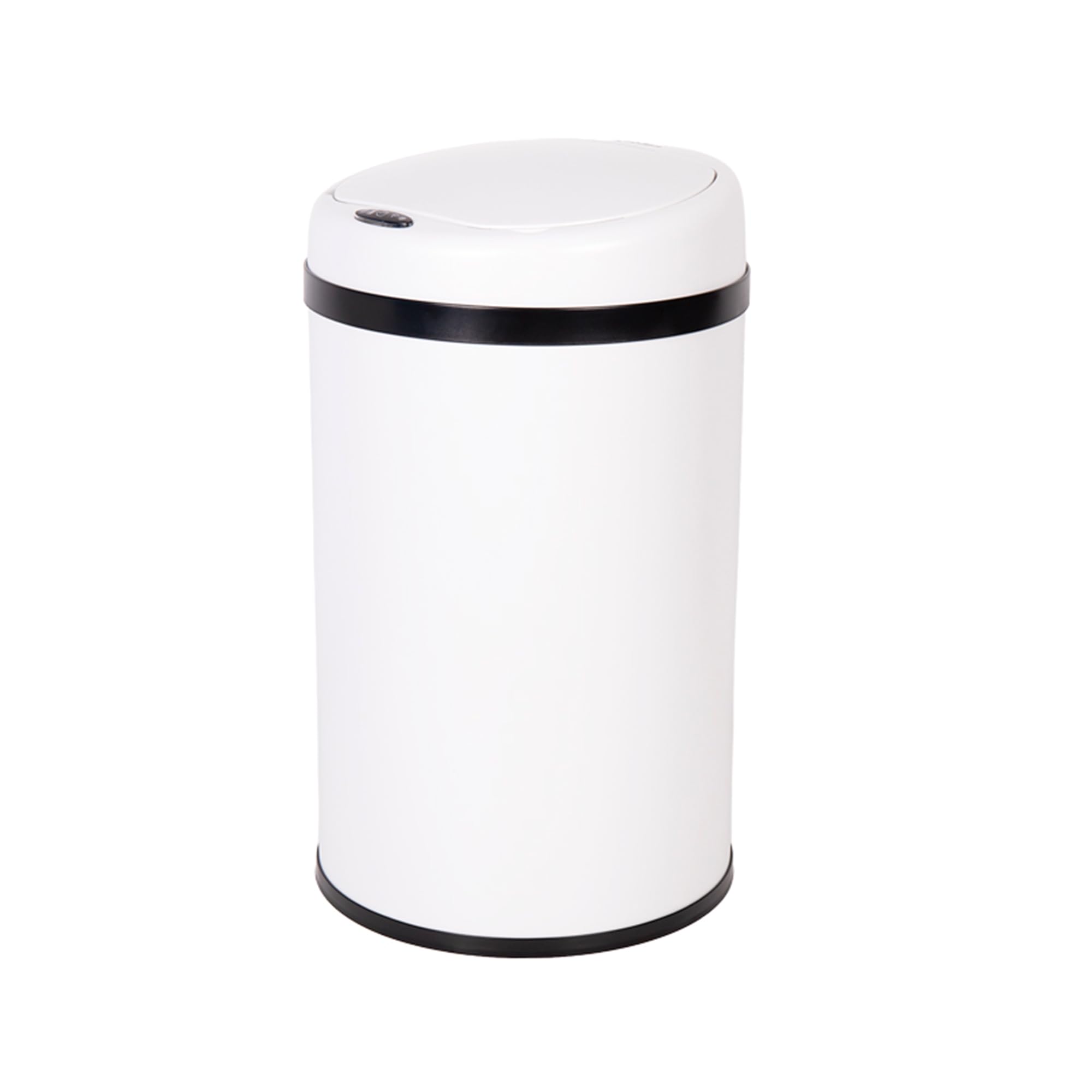 Cofan Cubo de Basura con Sensor de Movimiento, Apertura Automática, Papelera Inteligente, Metal ABS PP, 30 L, Blanco
