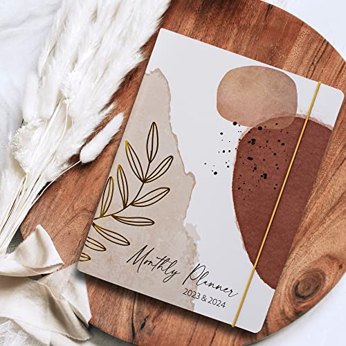 Simplified 2023-2024 Monthly Planner And Calendar Book - Beautiful Abstract To Do List Notebook Easily Organizes Your Tasks To Boost Productivity - Runs Until December 2024 #TOP5