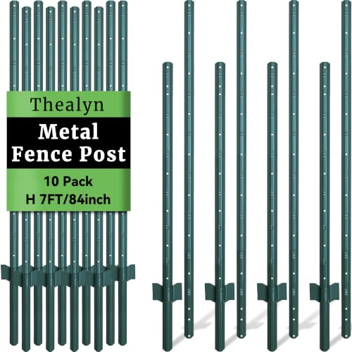 Thealyn Metal 10-Pack 7FT Fence Posts