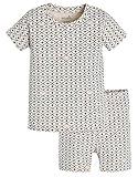 moimoln Geometric Baby Toddler Pajamas Cotton Modal Snug fit Pjs Daily Short Barba 6-12m