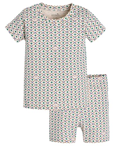moimoln Geometric Baby Toddler Pajamas Cotton Modal Snug fit Pjs Daily Short Barba 6-12m