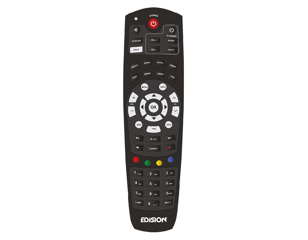 Edision OS NINO+ Full HD Satelliten Linux E2 Receiver schwarz inkl. Wlanabel und HDMI Kabel