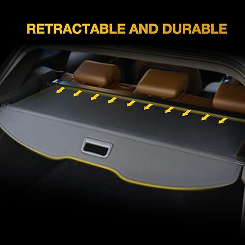 Miniatura 3 de Cubierta retráctil de seguridad para maletero de la marca Auxmart, Negro