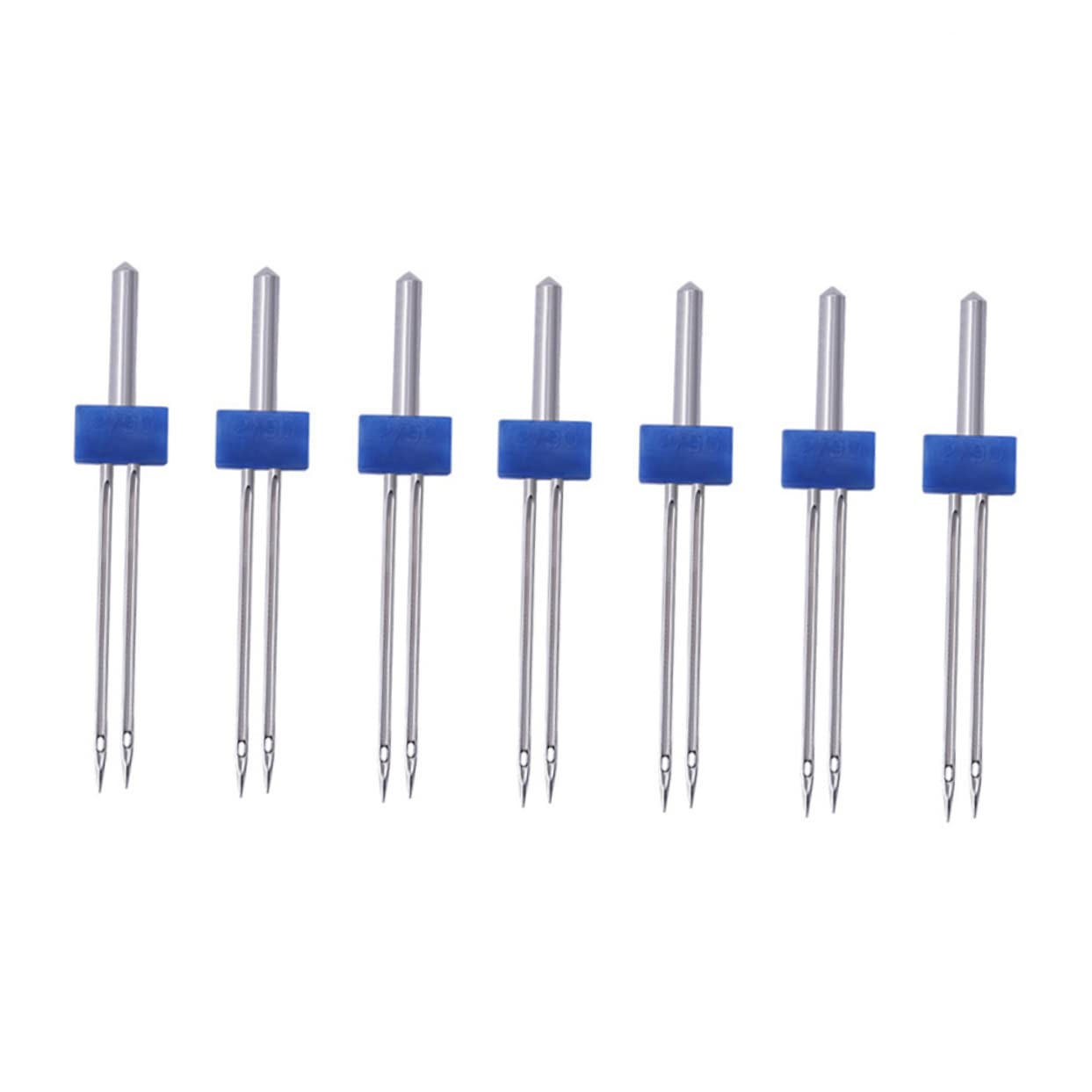 Doppelnadel für Nähmaschine, Modell C01-005-00170, 100 Stück | Blaues Metall Nadelset, 1 Beutel, für Haushaltsgeräte, Leicht zu Verwenden