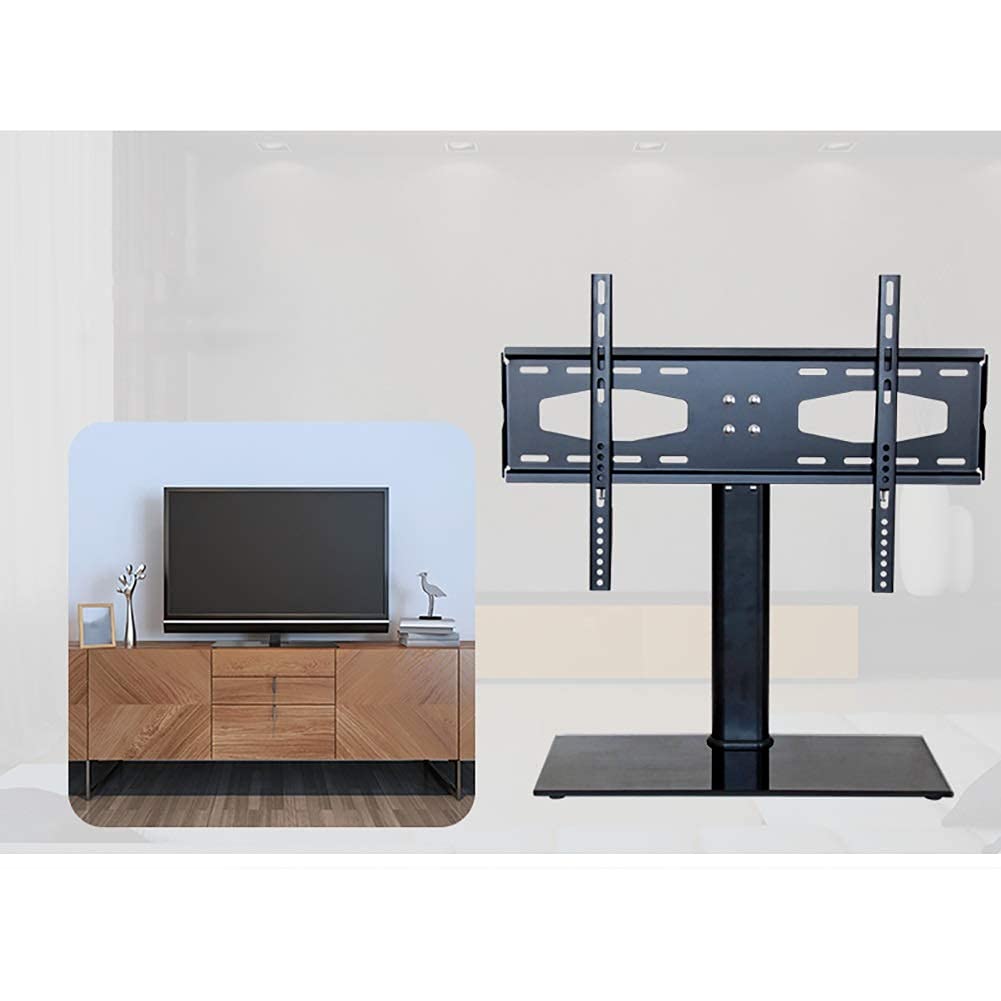 Uniwersalny stojak na telewizor stały uchwyt ścienny do telewizora, ultracienki uchwyt ścienny do telewizora 32-55 cali LED LCD plazmowy Full HD TV Max 400 x 400, pojemność 60 kg