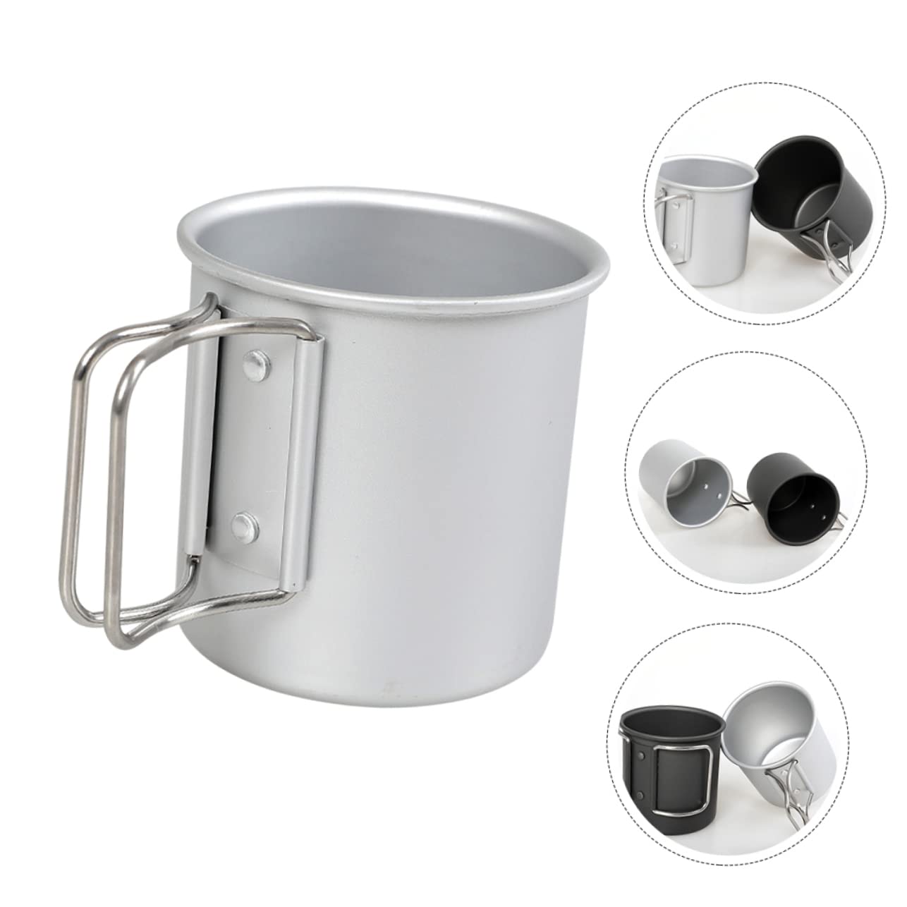 4 Stücke Camping Becher Tragbare Wasser Tasse Für Outdoor Aluminium Legierung Tasse Wandern Praktische Wasser Flasche