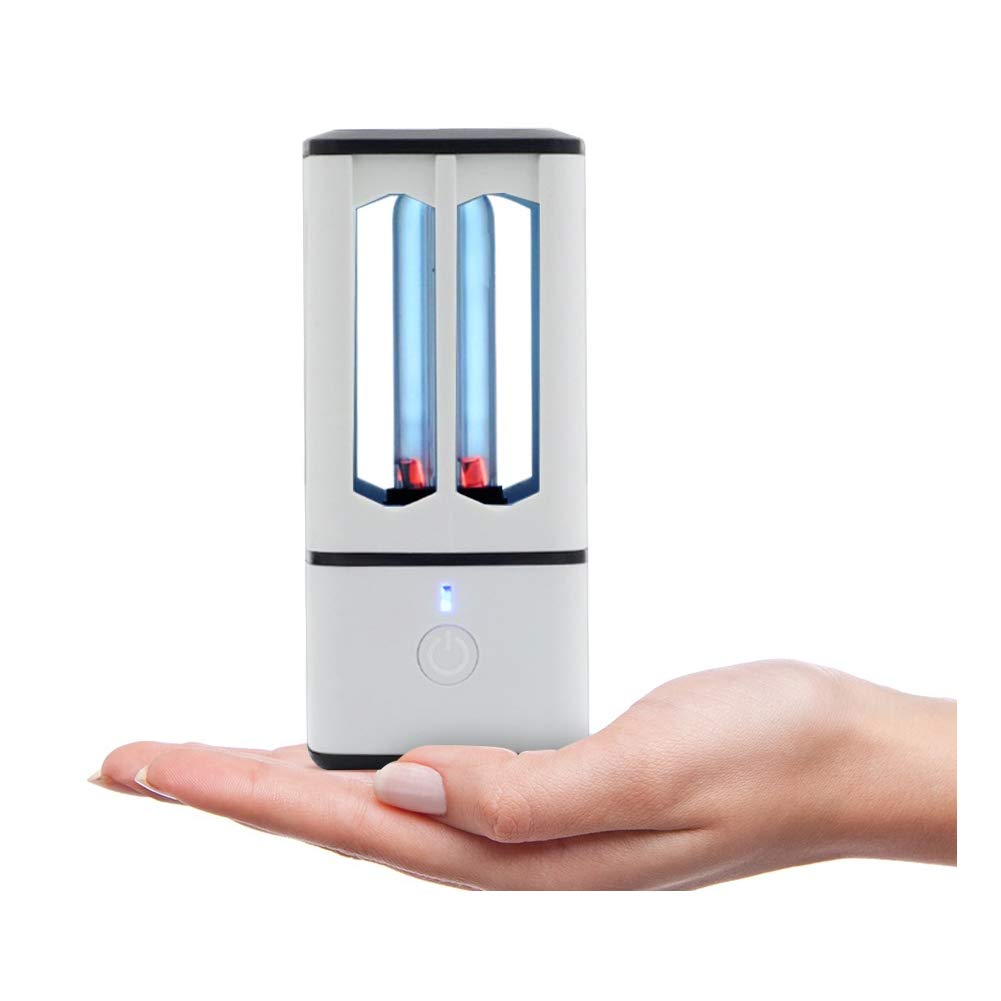 DC5V UV Esterilizador Lámpara, 3.8W USB cargable UVC bombilla de luz ultravioleta portátil de purificación de aire sistema de escritorio Luz Led