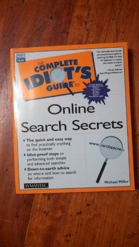 The complete idiot's guide to online search sec... 0789723735 Book Cover
