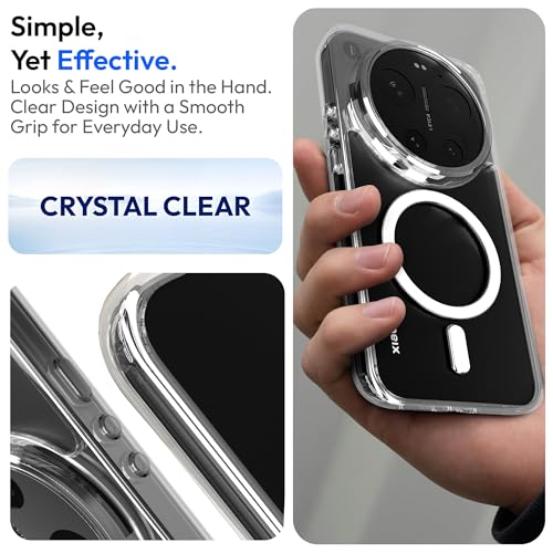 Image of KAPAVER Essential Back Cover Case Compatible with Xiaomi 17 Ultra - Magnetic Clear (PC+TPU) (Xiaomi 17 Ultra - Magnetic Clear)