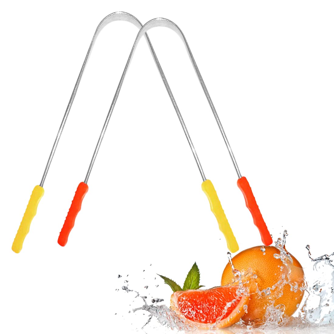 Nurpi Steel Tongue Cleaner for Adults and Kids Fights Bad Breath Oral Care Tongue Cleaner, Easy to Use Travel Friendly- Pack of 2-image-24