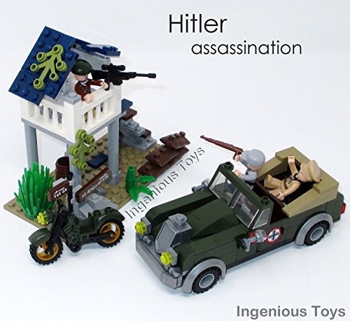 Ingenious Giocattoli Hitler Assassinio SECONDA Guerra Mondiale Militare Set / 206pcs Elementi COSTITUTIVI Costruzione Set #1708