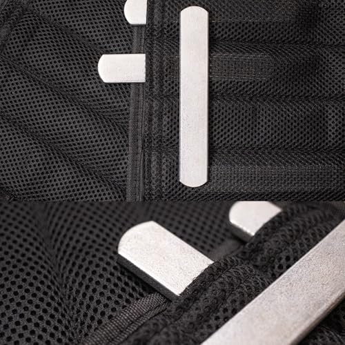 Mavee Fractional Weight Vest Plates, 8 Pack (3.5 Lbs Total / 5.9 Inch), Electroplated Rustproof Solid Steel Inserts for Rucking, Tactical Carrier & Strength Training by Mavee - Image 6