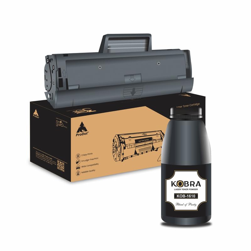 Image of ProDot 110A Toner Cartridge & Toner Powder Replaces HP W1112A (110A) Compatible with HP Laserjet 103 /108 /MFP 136 /MFP 138 I 1500 Page Yield I 1 Yr Warranty (1 Set)