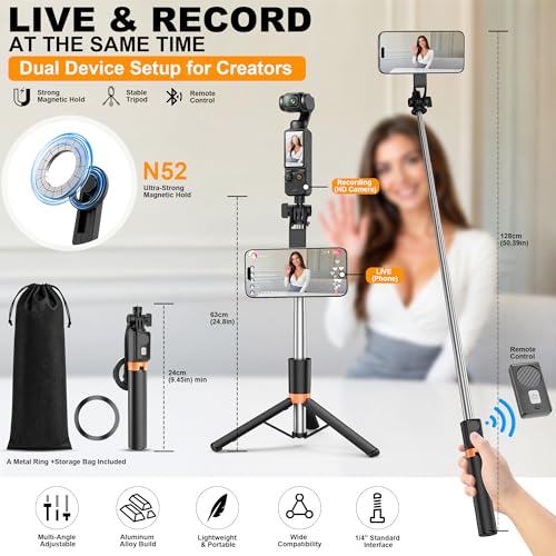 Magnetic Selfie Stick Tripod - image 2