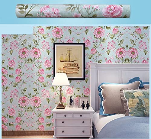 Self Adhesive Vintage Flower Shelf Liner Wall Paper Removable Floral Wallpaper For Cabinets Shelves Dresser Drawer Furniture Wall Sticker Arts And Crafts Decal (17.7X78.7 Inches) #TOP3