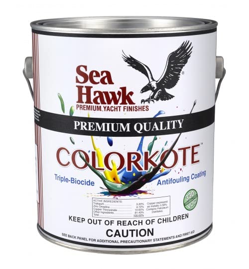 Sea Hawk ColorKote Triple Biocide Antifouling Power (Quart, Red)
