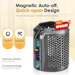 Filtre Sèche-cheveux magnétique compatible avec Dyson Superson HD01 HD03 HD08 HD15 Modèles, Filtre de séchoir à cheveux de la souche externe magnétique Remplacement de la cage (gris métallique)