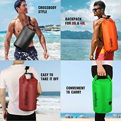 Image of Unigear Floating Waterproof Dry Bag for Kayaking, 2L /5L /10L /20L /30L /40L | Lightweight Gear Storage, Waterproof Phone Case Included, For Boating, Fishing, Swimming, Camping, Beach And Paddle Boarding