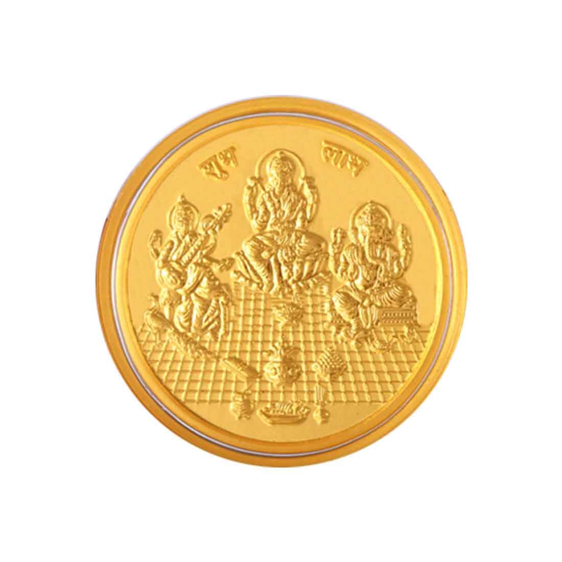 P.C Chandra Jewellers 24KT 999 Yellow Gold Laxmi Saraswati Ganesh-Inscribed Foil Coin - 0.1 Gram (B0CP7ZSLBJ) Amazon Price History, Amazon Price Tracker