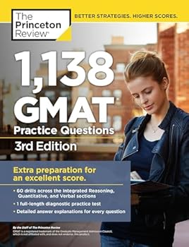 Paperback 1,138 GMAT Practice Questions, 3rd Edition (Graduate School Test Preparation) Book