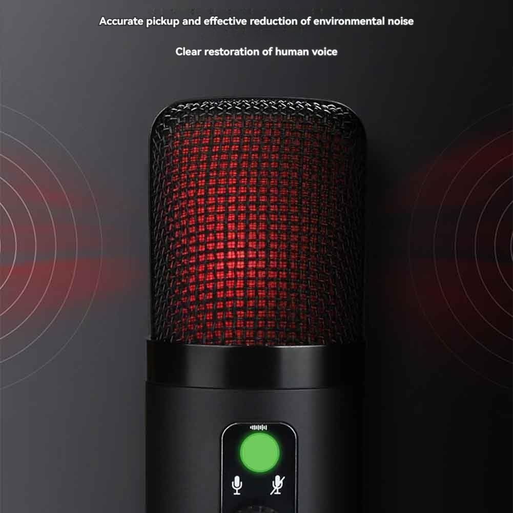 Bloepum USB Microphone Condenser Gaming Mic for PC with Brilliant RGB Lighting Standard Configuration
