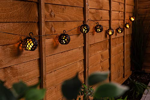 Livivo 8 luci a LED a energia solare in rattan
