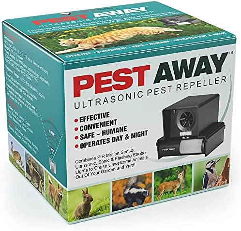 PREDATORGUARD PestAway Outdoor Animal & Cat with Motion Sensor Stops Pest Animals Destroying Your Gardens & Yard