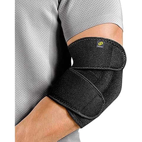 Bracoo Elbow Support Brace, Adjustable Compression with Dual Stabilizers Splint for Sprain, Joint Pain Relief, Tendonitis, Tennis-Golfer's Elbow Treatment, Reversible, EP30 Cover