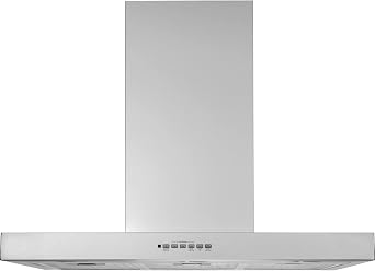 شفاط GE على الحائط | مروحة عادم المطبخ 36 بوصة مع 4 سرعات ، أضواء LED قابلة للتخفيت | Chef Connect Remote Control متضمن | مصمم مطبخ للتسلية | 350 CFM | الفولاذ المقاوم للصدأ