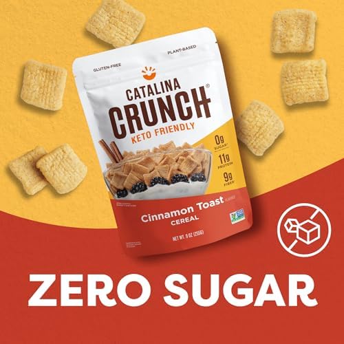 image for Catalina Crunch Cinnamon Toast Cereal 4 Pack | Low Carb, Sugar Free, G