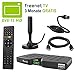 Produktbild HB DIGITAL DVB-T/T2 Set: Skymaster DTR5000 DVB-T/T2 Receiver, kartenloses Irdeto-Zugangssystem für freenet TV + Xoro HAN 100 Aktive Antenne * Full HD, HEVC/H.265, HDMI, Ethernet, USB 2.0 DVBT2 DVB-T2