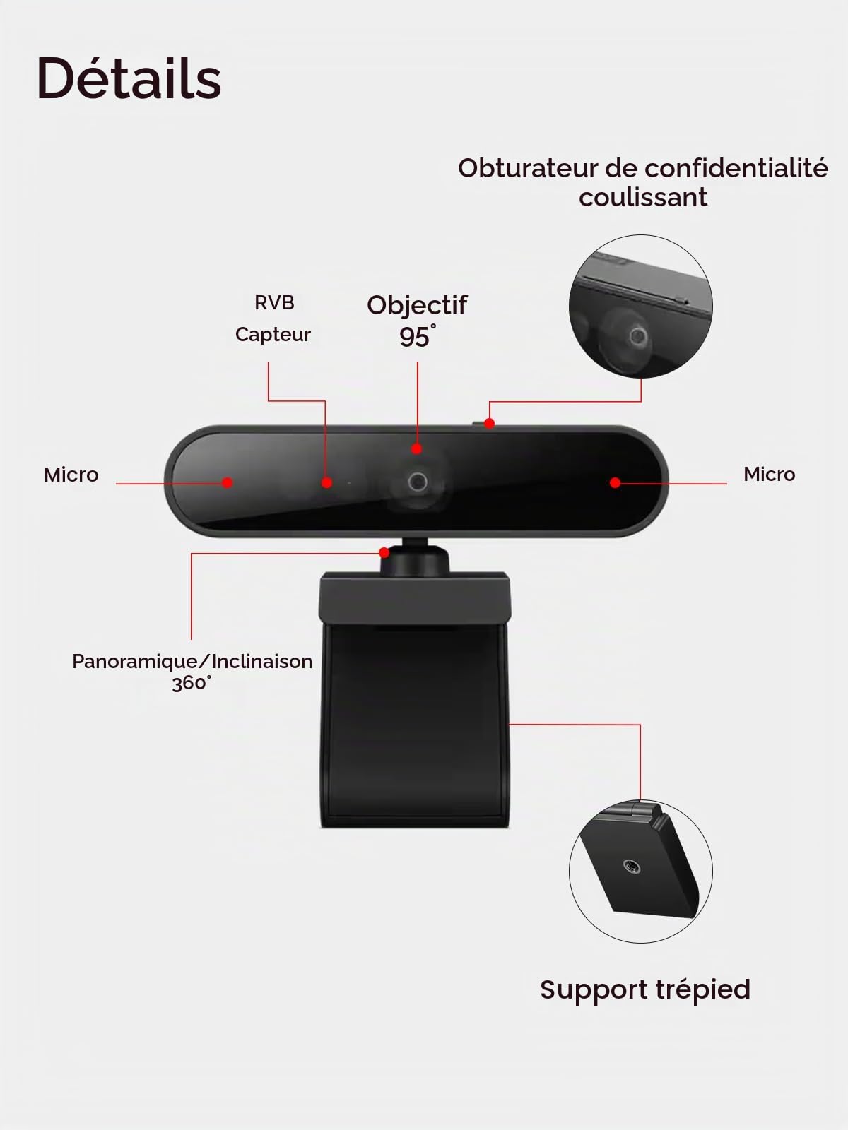 Unknown Lenovo Performance FHD Webcam - Webcam - Pan/Tilt