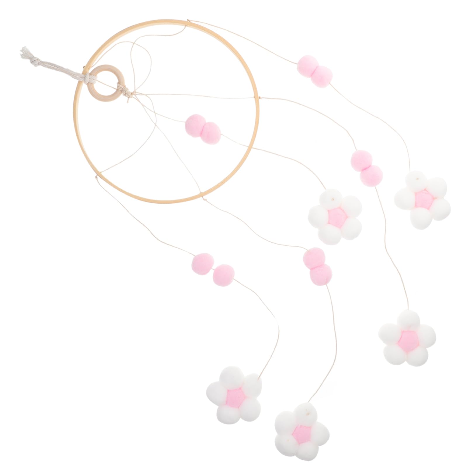 HAPINARY Crib Ball Hanging Decor Wind Chime Decoration Musical Sound Hanging Ornament for Crib Bed